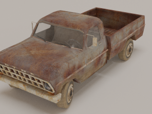 old pick up Modelo 3D