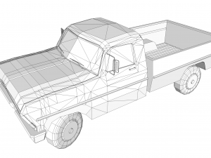 old pick up Modelo 3D