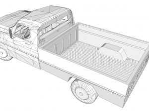old pick up Modelo 3D