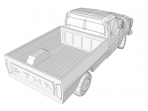 old pick up Modelo 3D