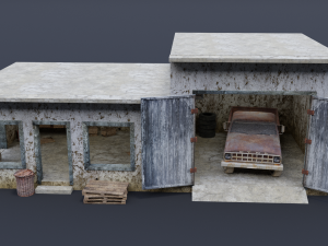 old garage 3D Model