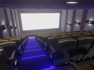 cinema low poly Model 3D