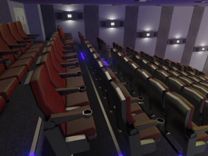 bioscoop laag poly 3D Model