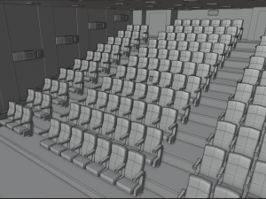cinema low poly Model 3D