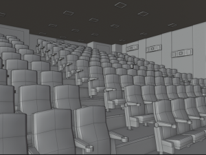 cinema low poly Model 3D