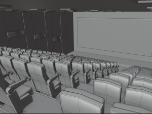 cinema low poly Model 3D