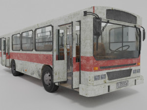 old bus low poly 3D Model