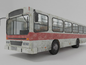 old bus low poly 3D 模型