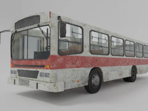 old bus low poly 3D Model