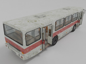 old bus low poly 3D 模型