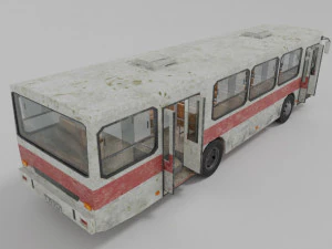 old bus low poly 3D Model