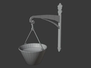 fern in hanging pot 3D Model