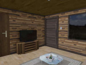 modern house - interior - low poly 3D Модель