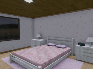 modern house - interior - low poly 3D Модель