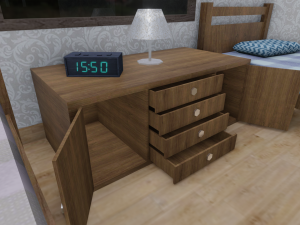 modern house - interior - low poly 3D Модель