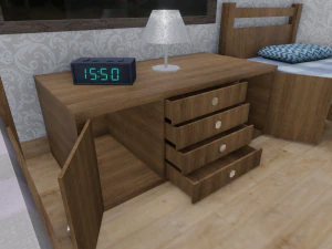 modern house - interior - low poly 3D Model
