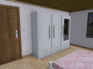 modern house - interior - low poly 3D Model