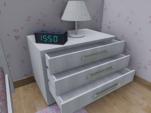 modern house - interior - low poly 3D Model