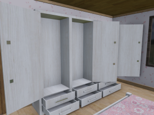 modern house - interior - low poly 3D Модель