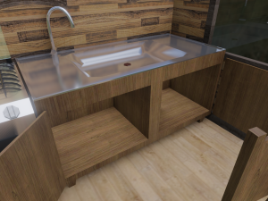 modern house - interior - low poly 3D Модель