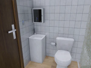 modern house - interior - low poly 3D Model