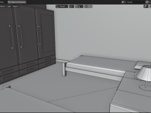 modern house - interior - low poly 3D Модель
