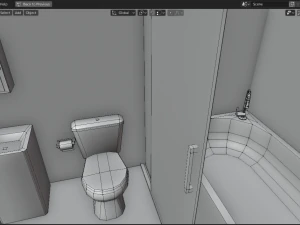 modern house - interior - low poly 3D Model