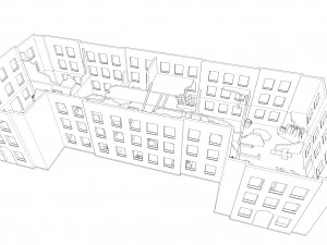 abandoned building - interior 3D Model