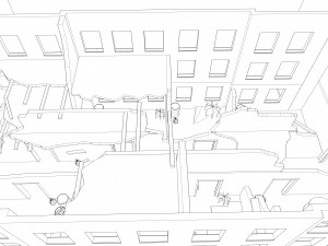 abandoned building - interior 3Dモデル