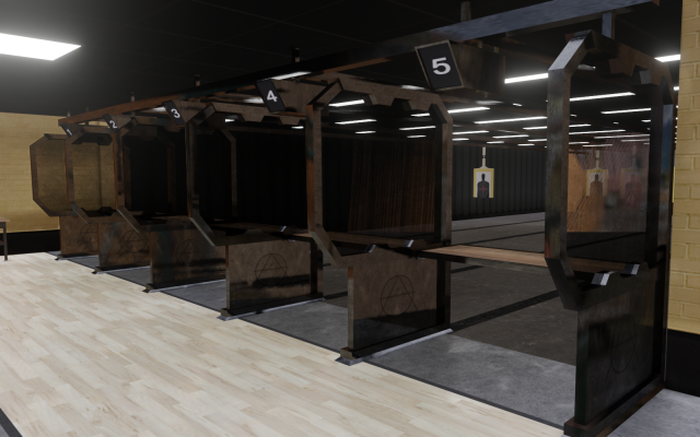 shooting range Modello 3D .c4d .max .obj .3ds .fbx .stl .blend 