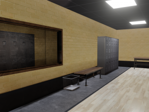 shooting range Modello 3D