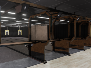 shooting range Modello 3D