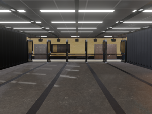 shooting range Modello 3D