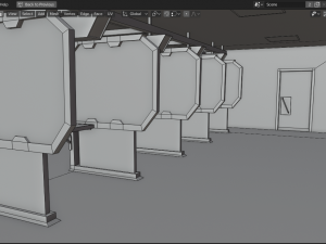 shooting range Modello 3D