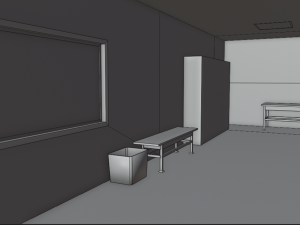 shooting range Modello 3D