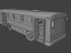 old bus - pbr Model 3D