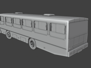 old bus - pbr Model 3D