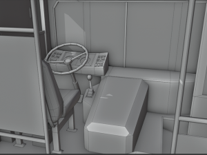 old bus - pbr Model 3D