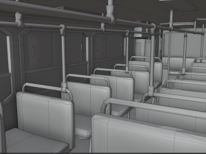 old bus - pbr Model 3D