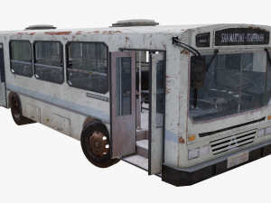old bus - pbr 3D Model
