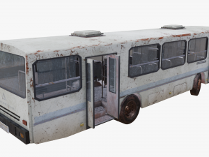 old bus - pbr Model 3D