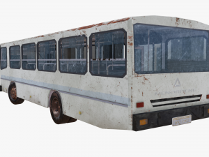 old bus - pbr Model 3D