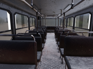old bus - pbr Model 3D