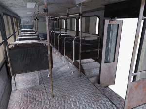 old bus - pbr Model 3D