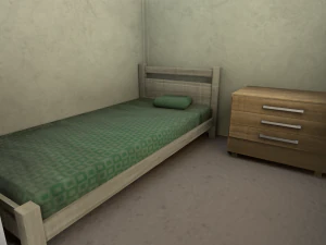 office containers with interior 3D Model