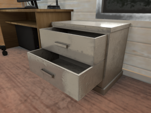 office containers with interior 3D 模型
