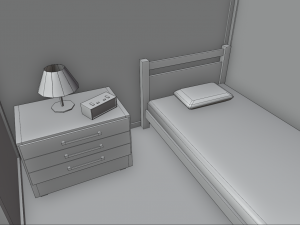 office containers with interior 3D 模型