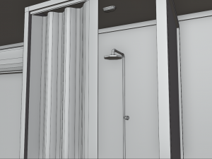 office containers with interior 3D 模型