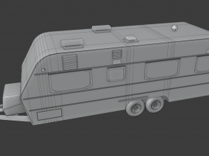 caravan karmann guia kc 640 3D Modell