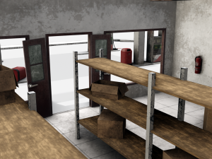 Old gas station abandoned 3D 모델